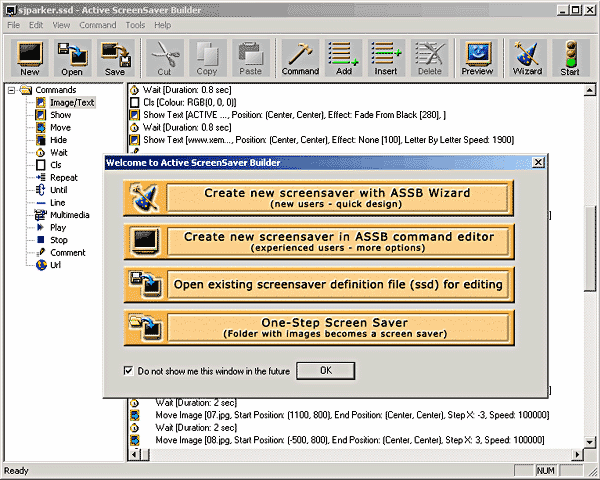 Active ScreenSaver Builder Screenshot
